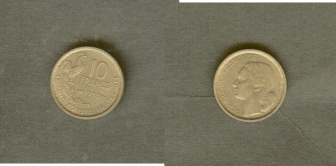 10 francs Guiraud 1950 AU+
